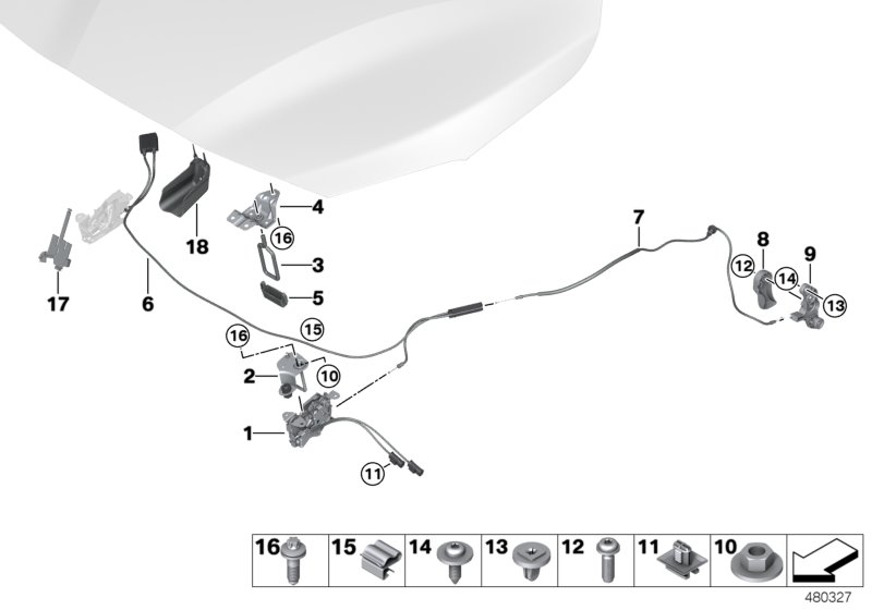 BMW 51237354562 BRACKET FOR STRIKER