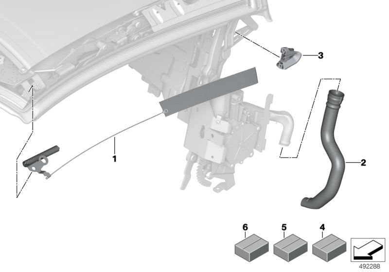 BMW 54349479219 FASTENING SET FOR GATE