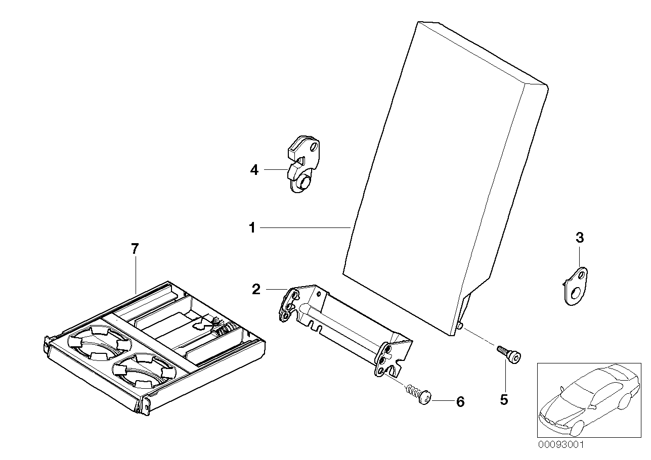 BMW 52208257782 Armrest Vinyl