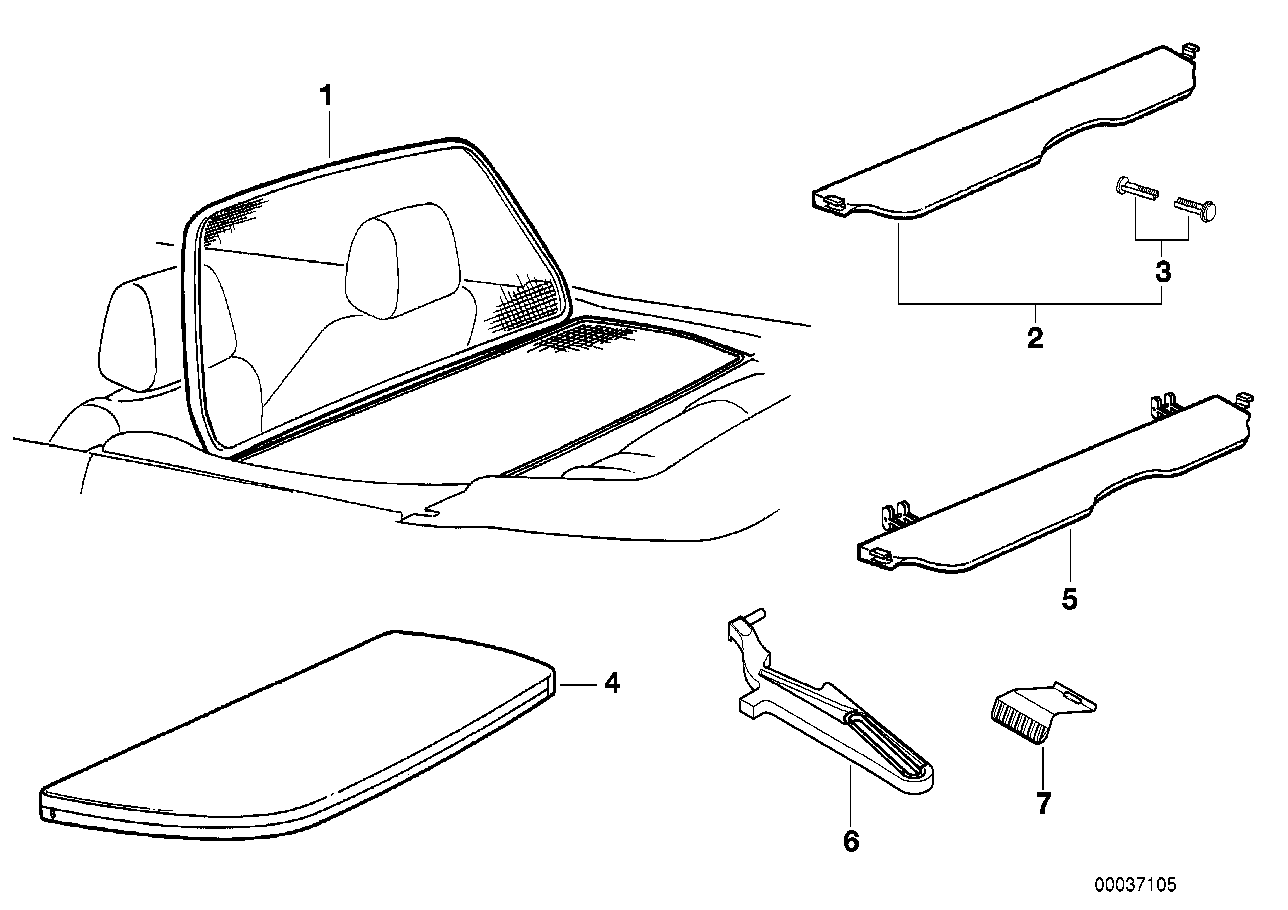 82129401740 BMW Window Deflector