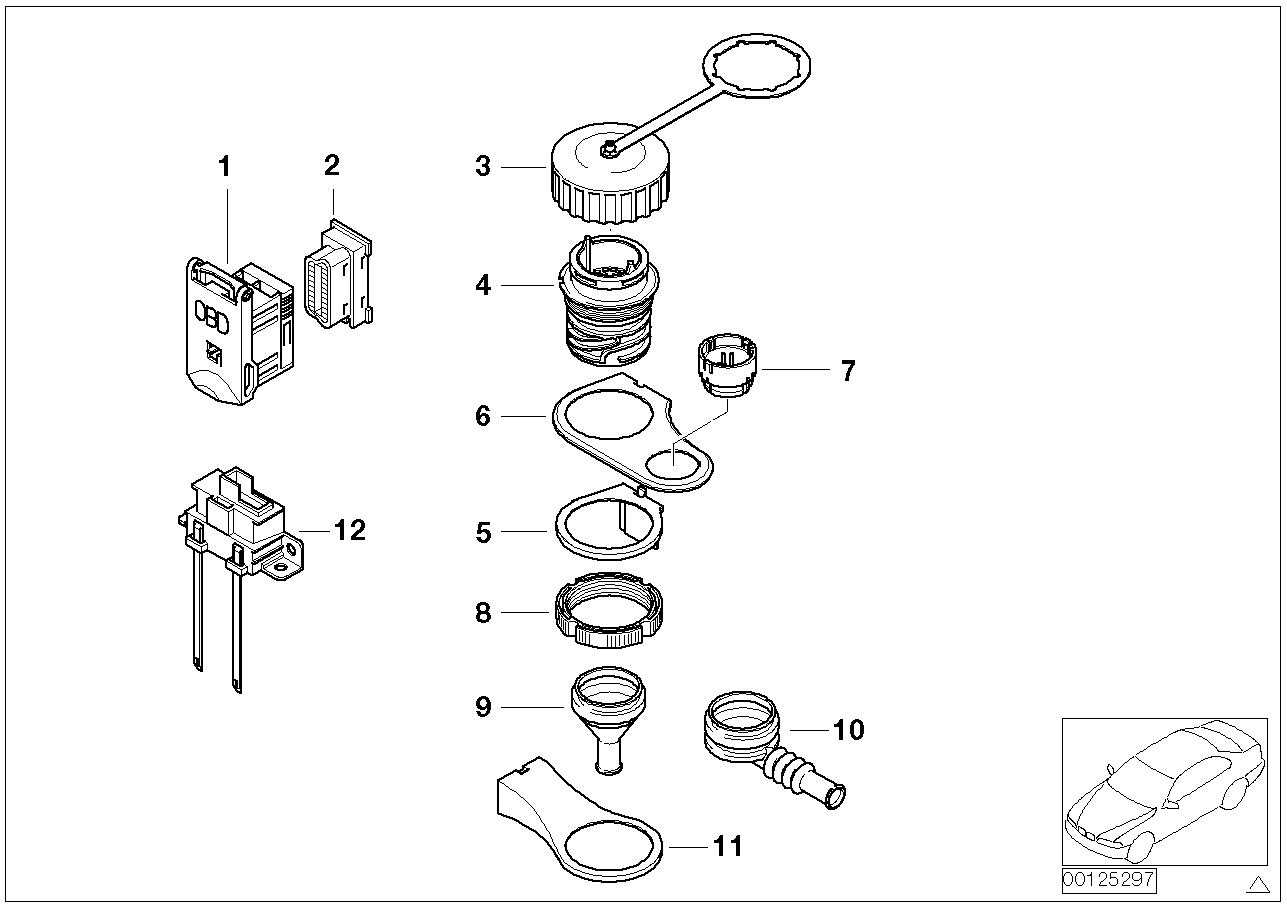 BMW 61107832041 Diagnosis Plug Bracket