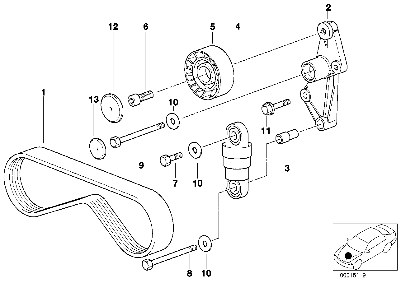 BMW 07119900293 Hex Bolt With Washer