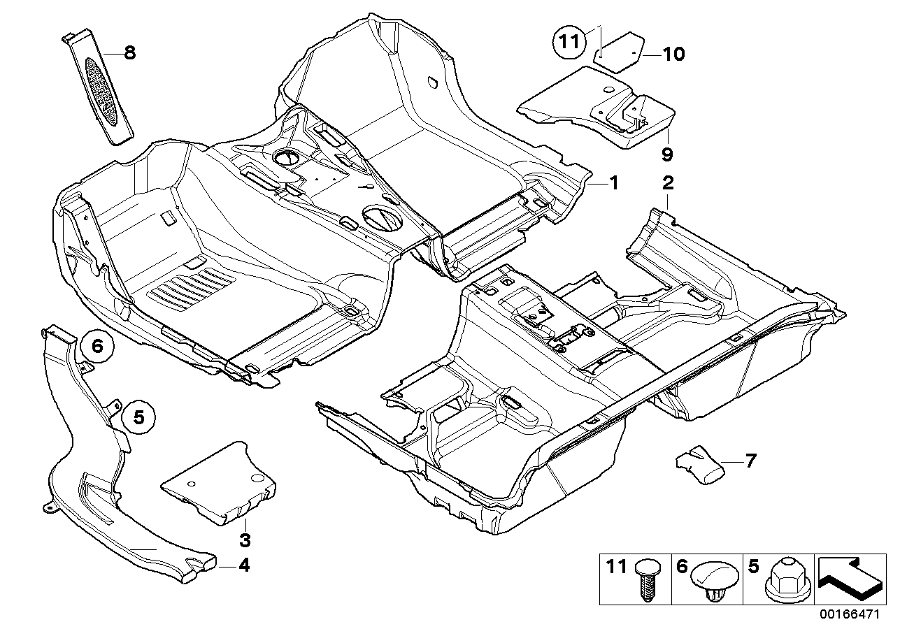 BMW 51477906851 M Footrest