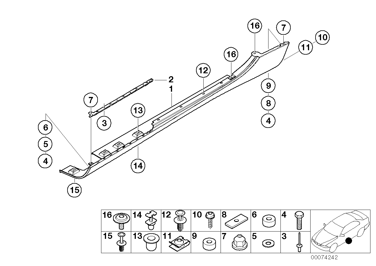 BMW 51717037664 Tension Plate