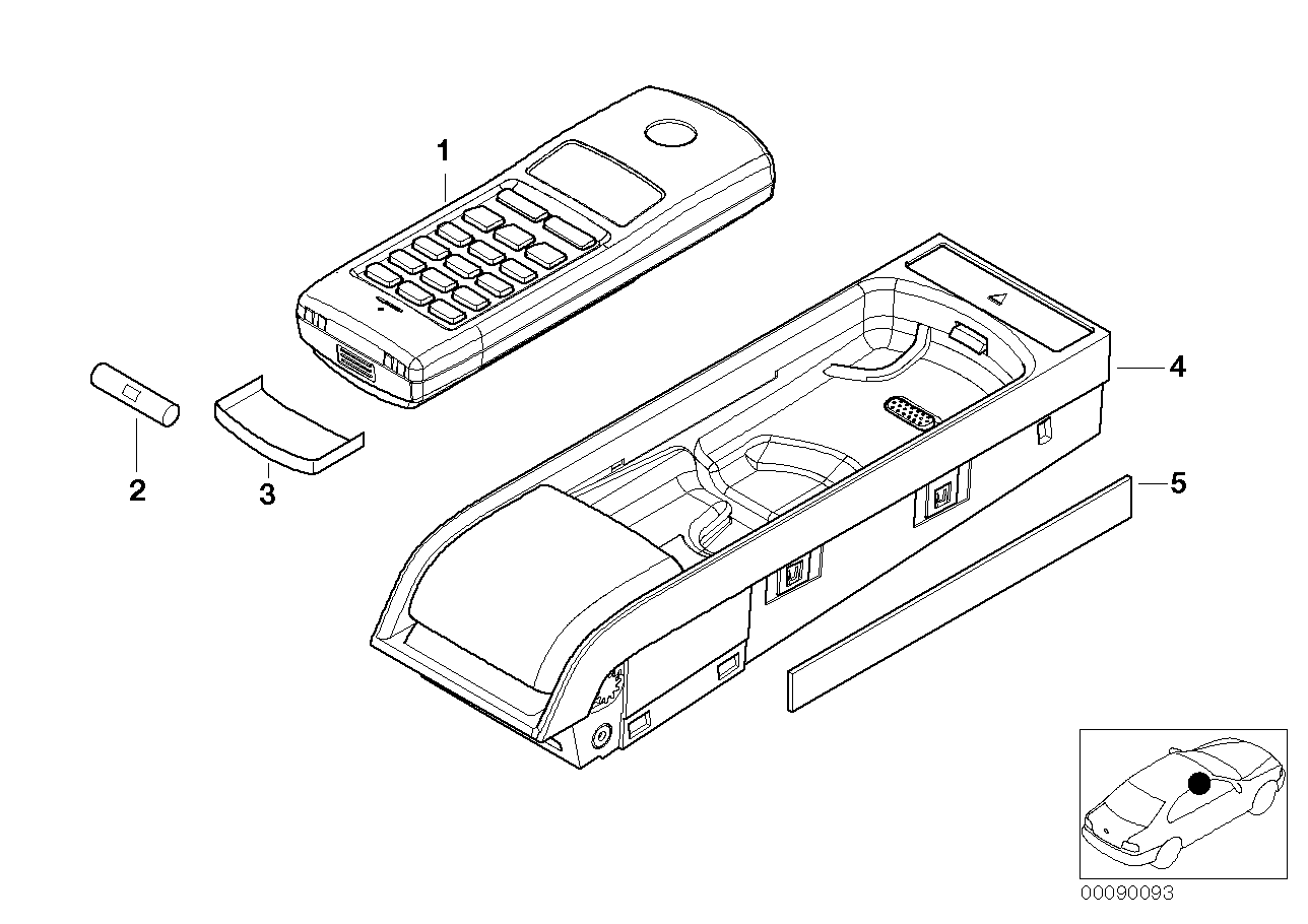 BMW 84116914934 Eject Box, Receiver, Net Gsm