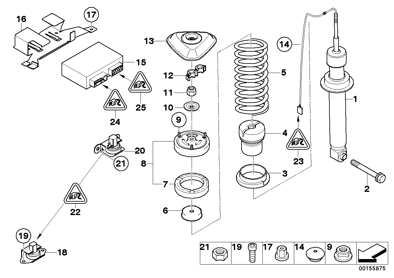 BMW 61131376206 Round Receptacle 2.5