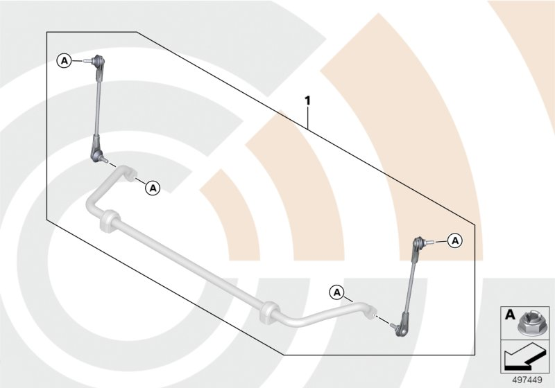 31352467062 BMW REPAIR KIT FOR ANTI-ROLL BAR