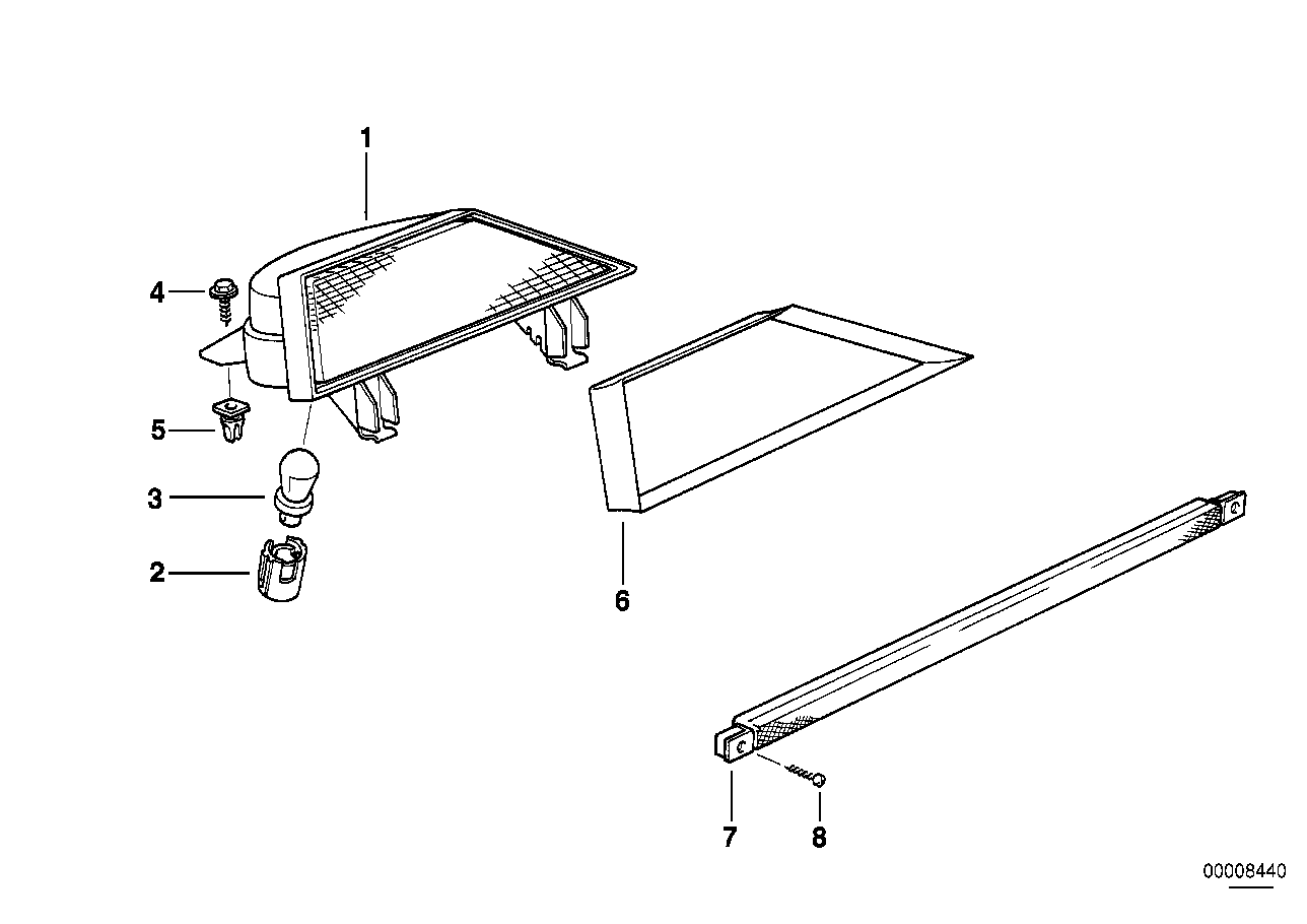 BMW 63258363491 Third Stoplamp