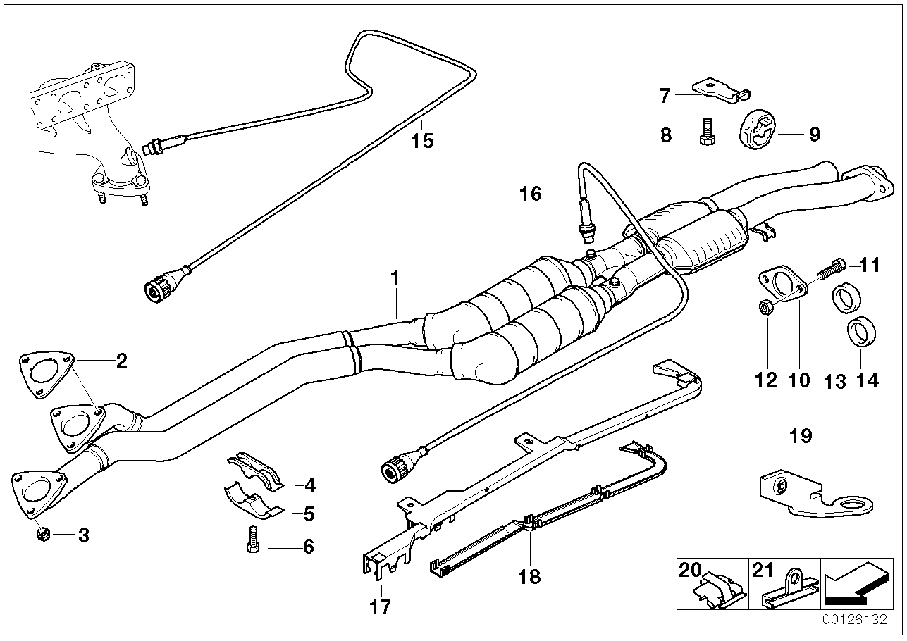 BMW 11781744542 Guide Tube Lower Part