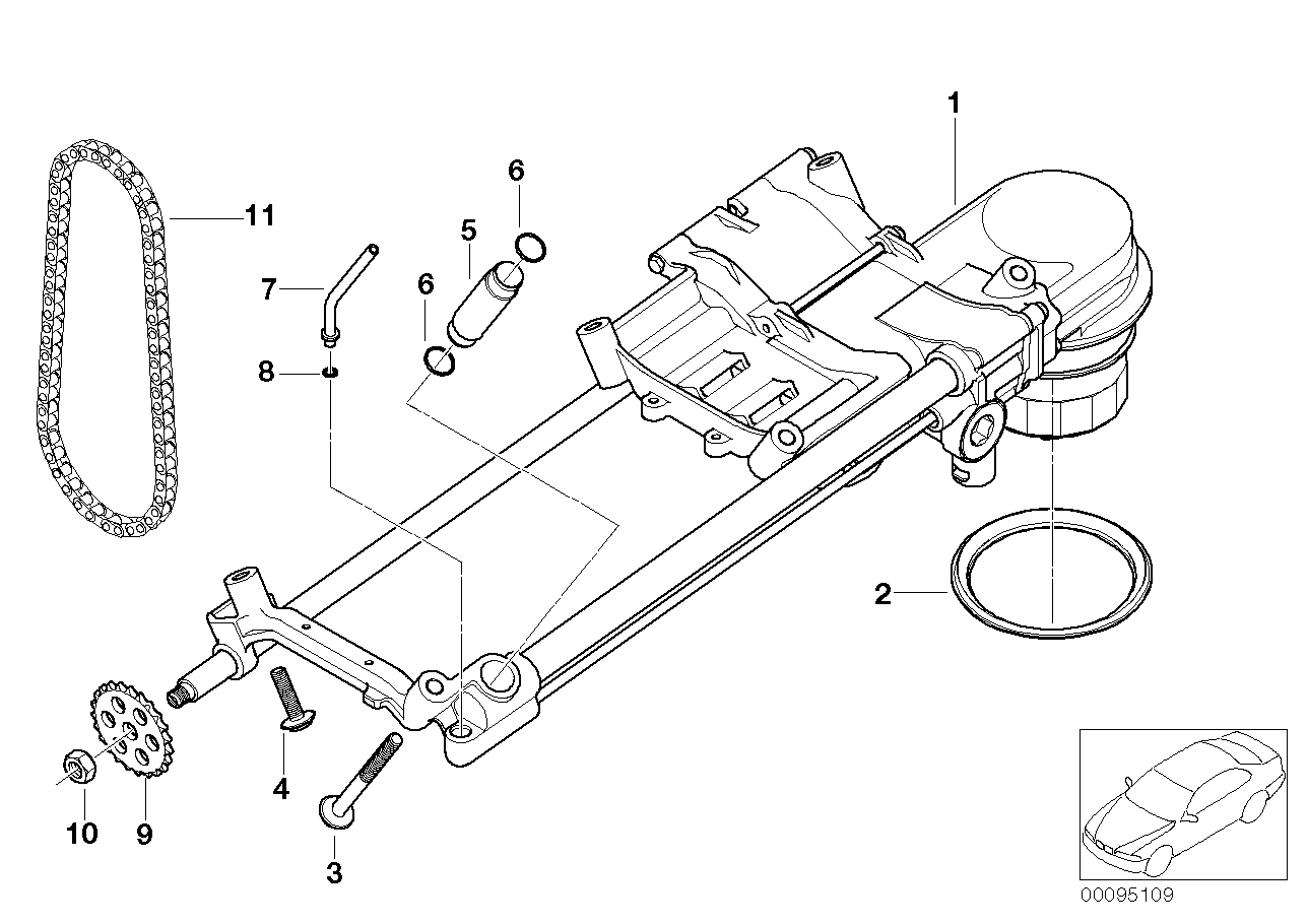 BMW 11417574530 Oil Pump With Oil Filter