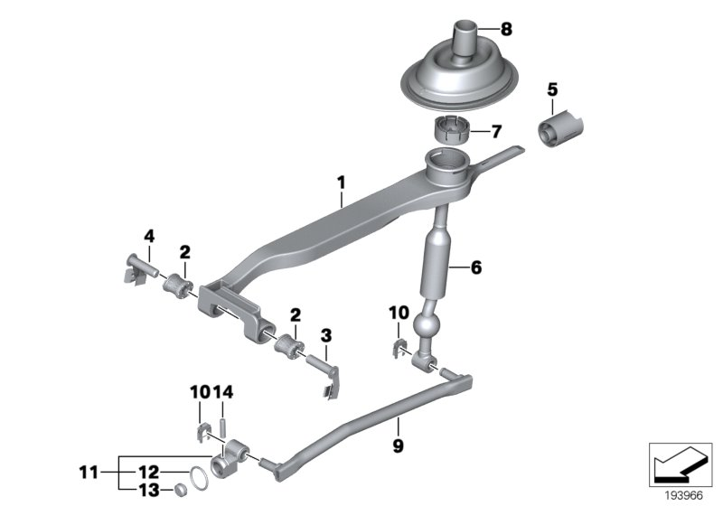 BMW 25117524806 Shifting Arm