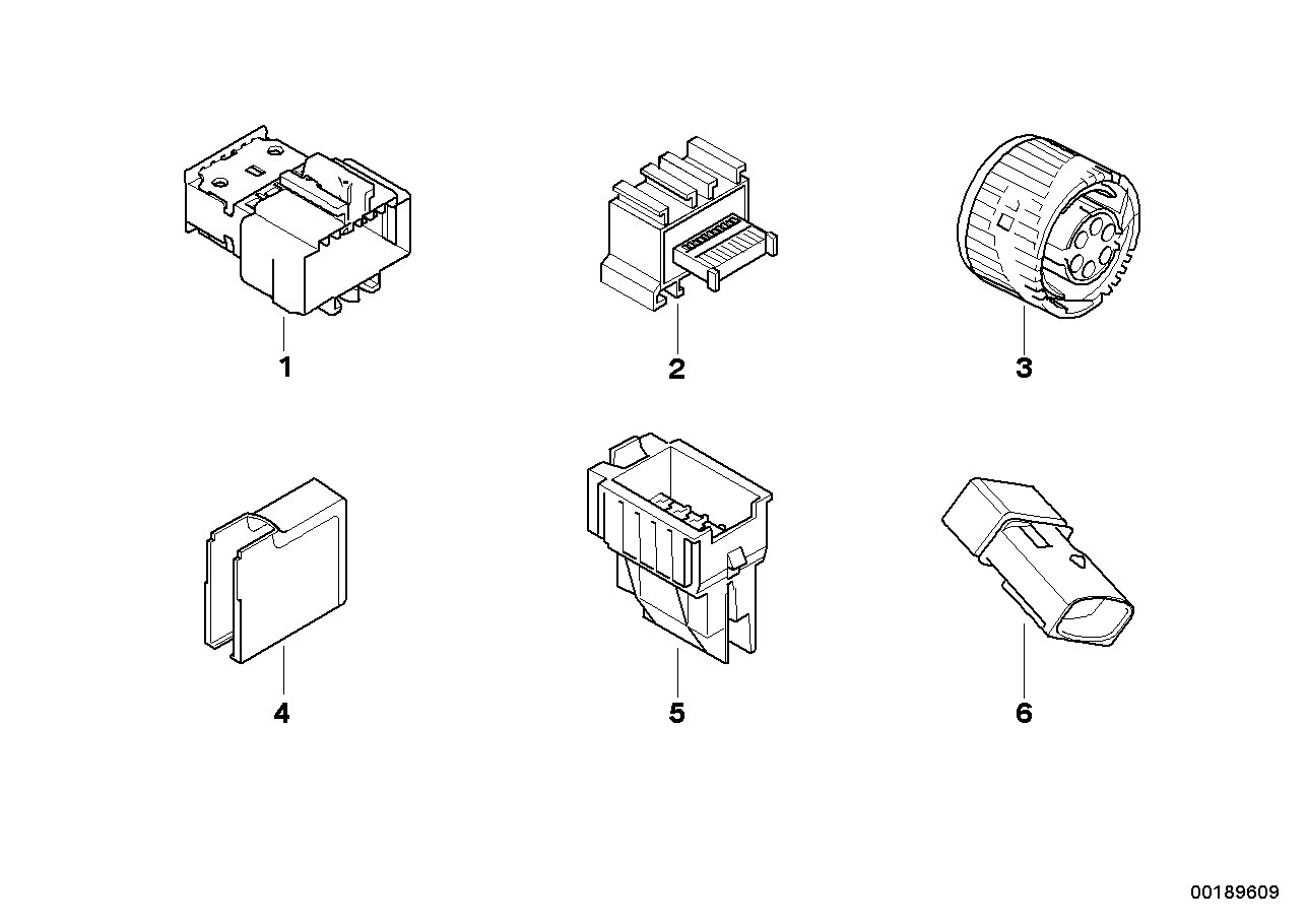 BMW 61136905999 Pin Housing, Uncoded