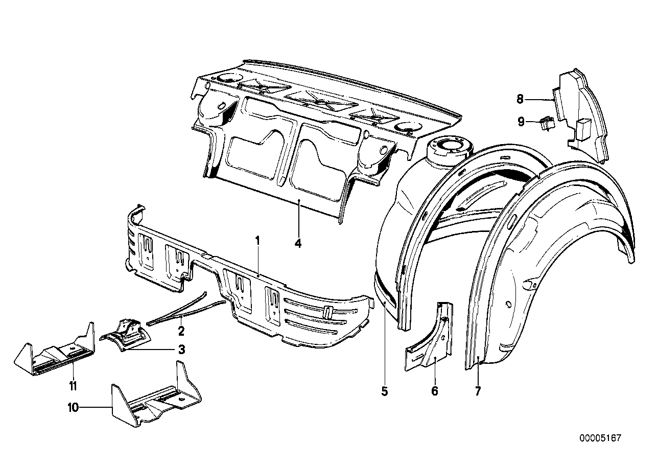 BMW 51327441122 Clamp