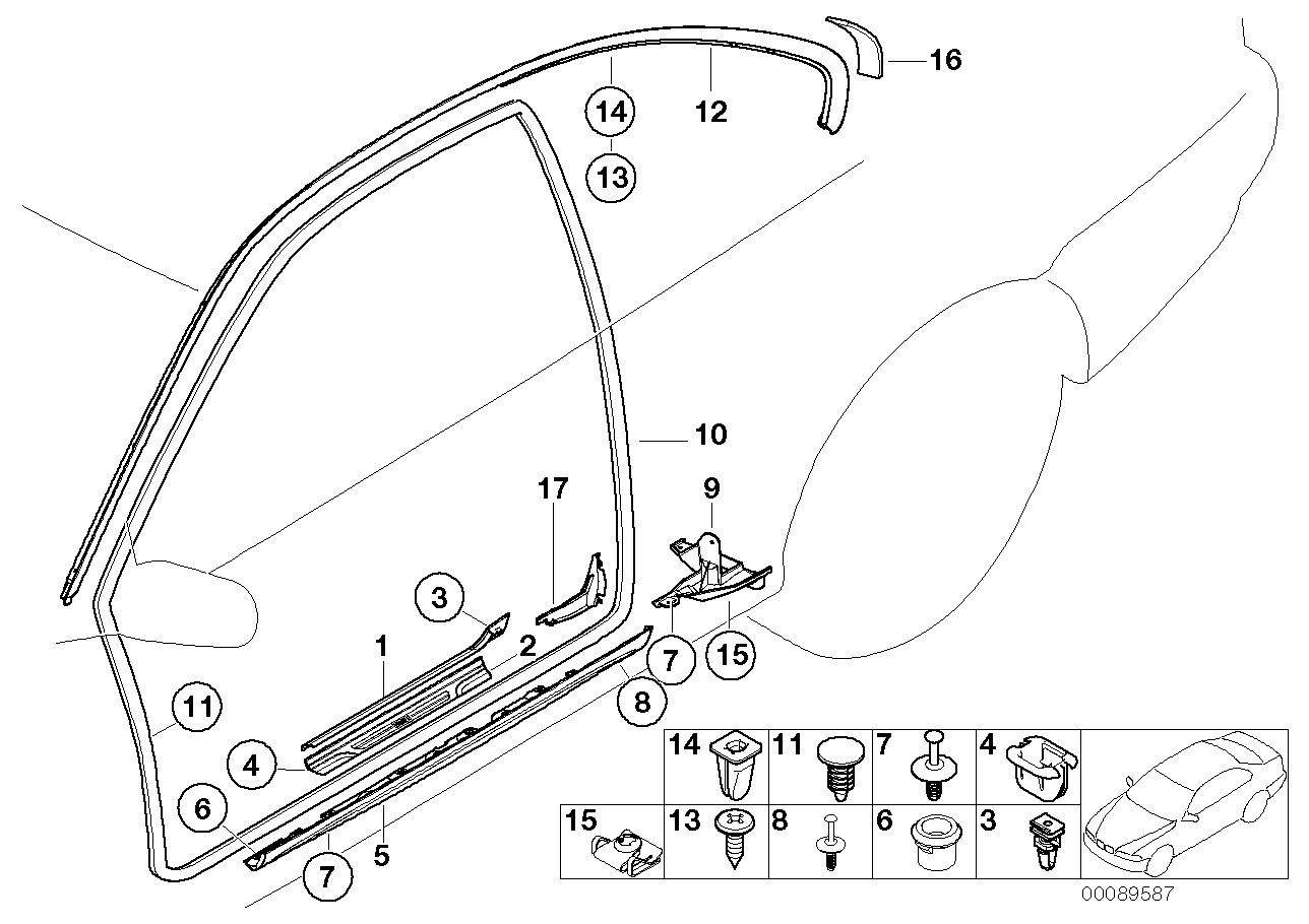 BMW 51717890512 Intermediate Piece, Right