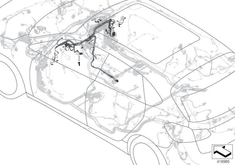 BMW 61128794748 WIRING HARNESS, INSTRUMENT P