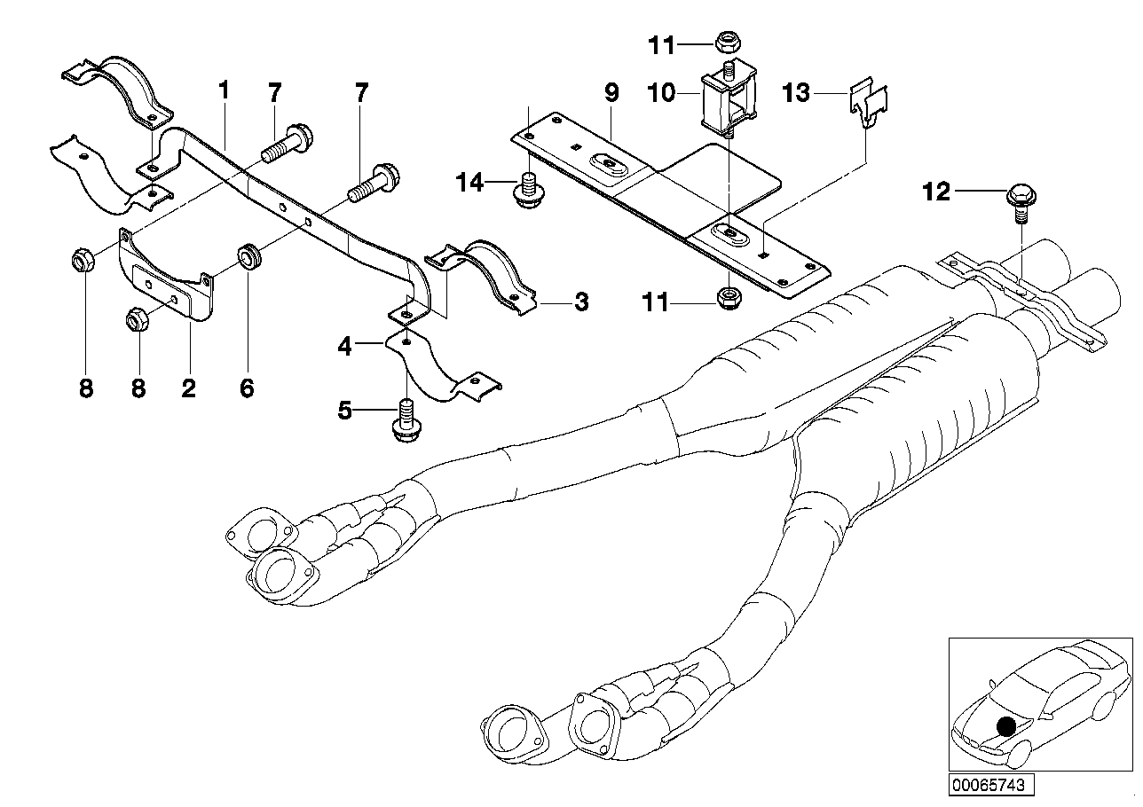 BMW 18307831024 Pipe Clamp