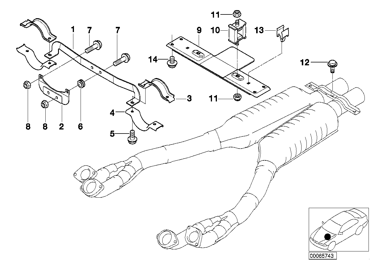 BMW 18307831025 Pipe Clamp