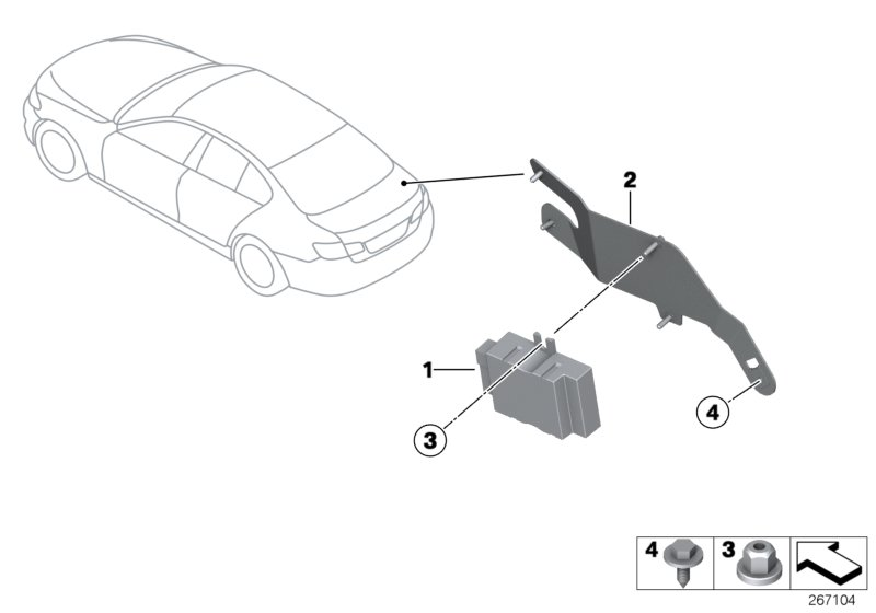 BMW 16147454559 Control Unit For Fuel Pump