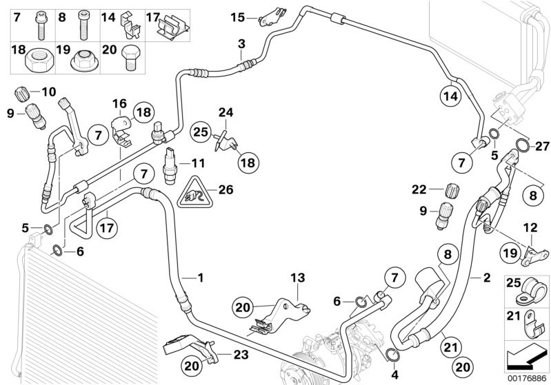 BMW 64539141957 Pressure Sensor