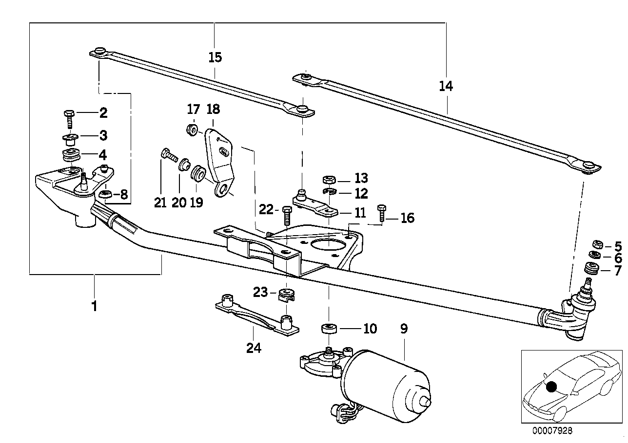 BMW 61618357832 Supporting Rail