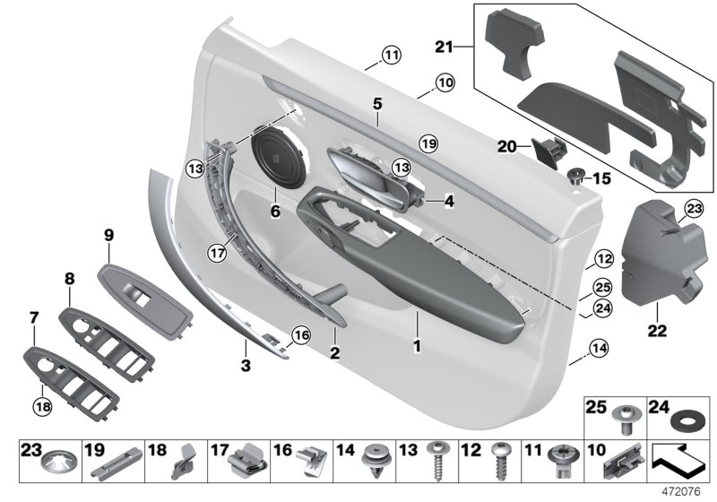 BMW 51417346912 Accent Strip, Front Right