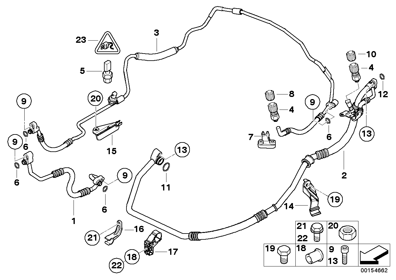 BMW 64536946346 FILLER CONNECTION BRACKET