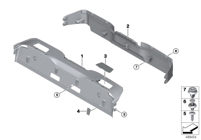 BMW 51467451981 COVERING CROSS MEMBER