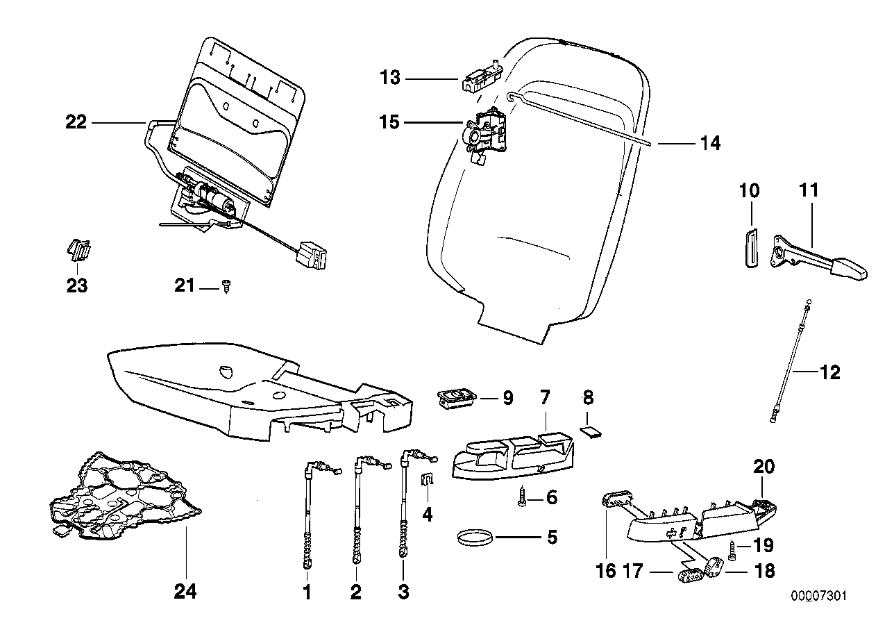 BMW 52108187924 Unlocking Unit, Right