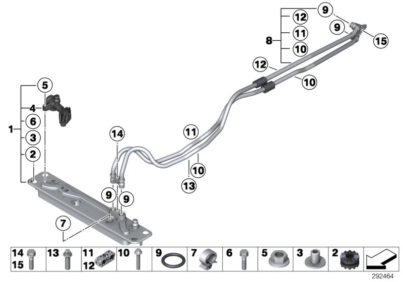 BMW 17227610261 Tubing Support