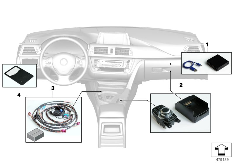 BMW 65902450301 Set Navigation Computer Na