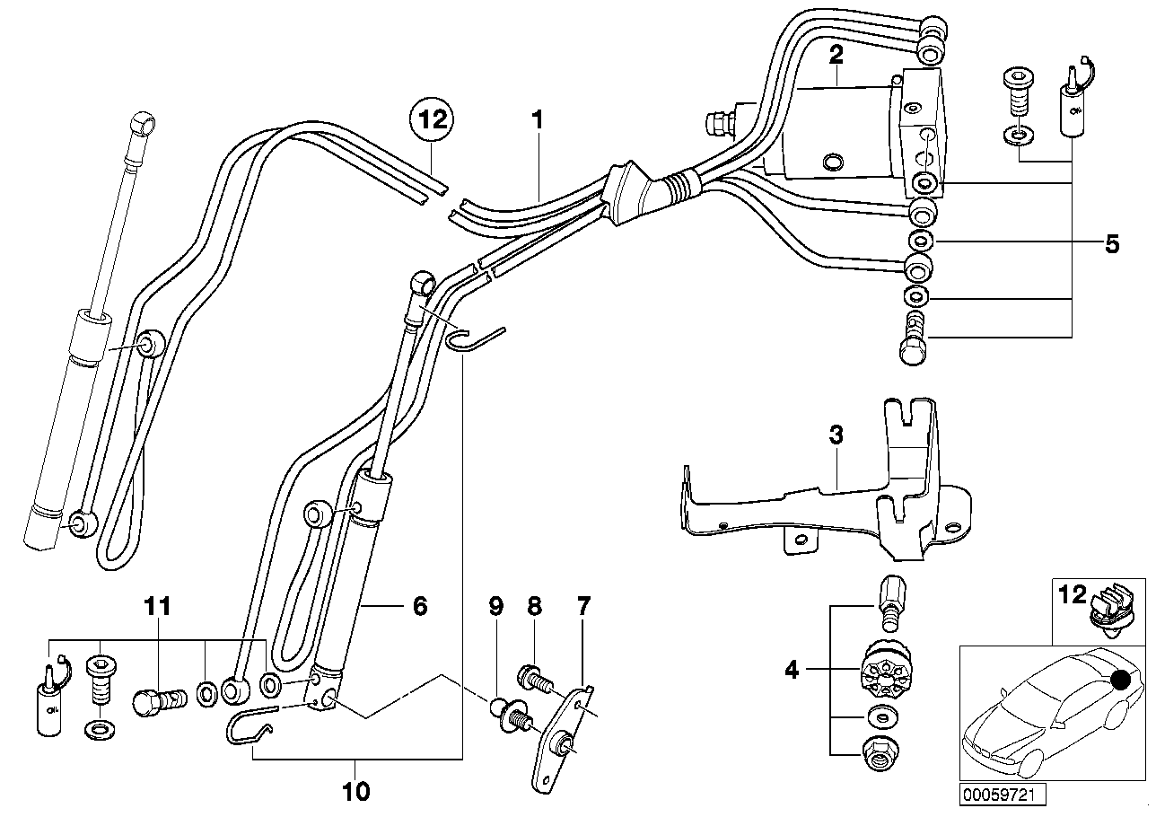 BMW 54348410309 Safety Clip Set