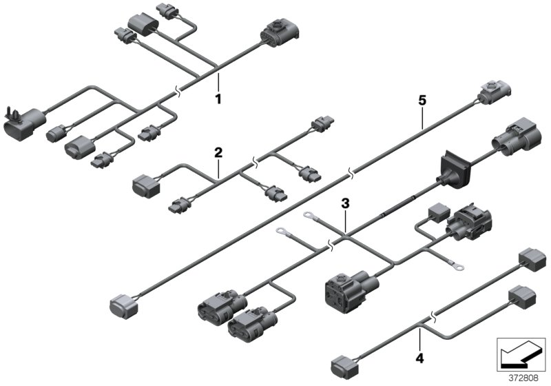 BMW 61129367685 Wiring Harness Eps/ Electric Fan