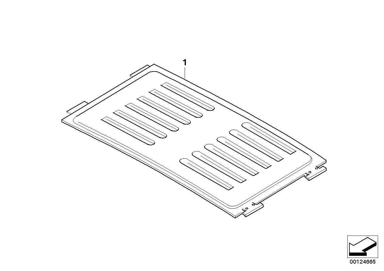 BMW 54137972242 Sliding Headliner