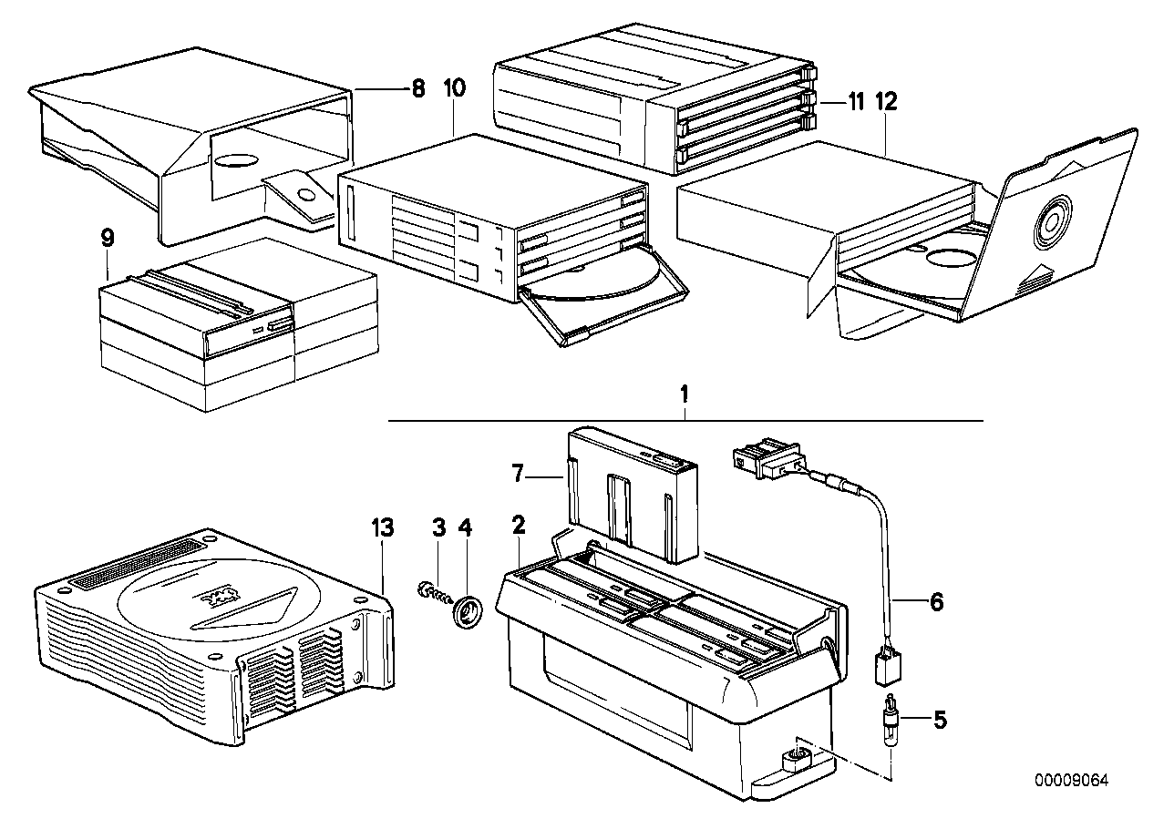 BMW 65141379400 Cd Box