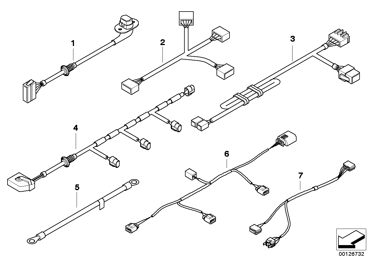 BMW 65258385569 Earth Cable