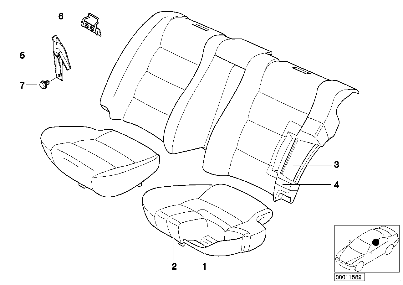 BMW 52202237718 Bracket, Right