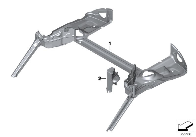 BMW 41117263835 Lower Shell, Convertible Top Compartment