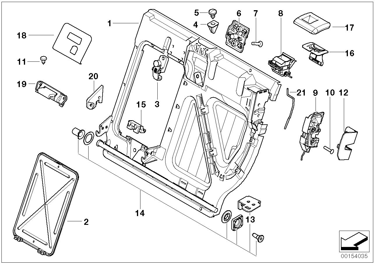 BMW 52208267035 Cover, Belt Outlet