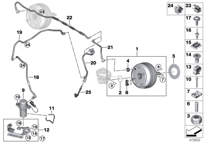 BMW 07119907337 Hex Bolt With Washer