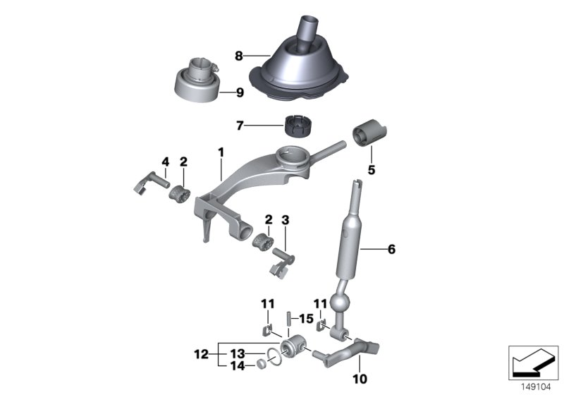 BMW 25112283047 Shifting Arm