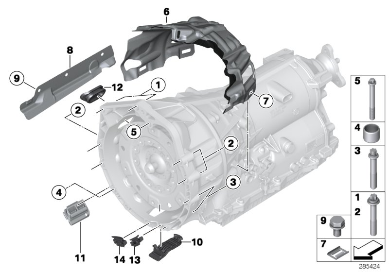 BMW 24147605027 Spring Nut