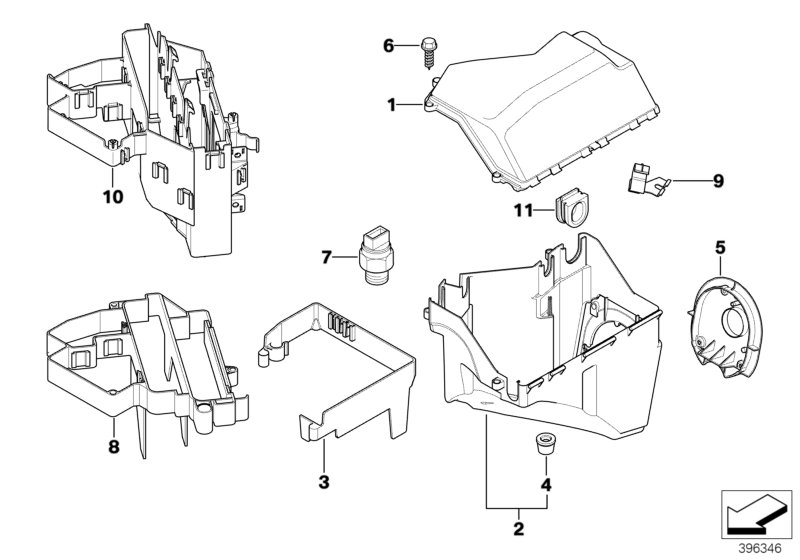 BMW 12902249816 Control Unit Support