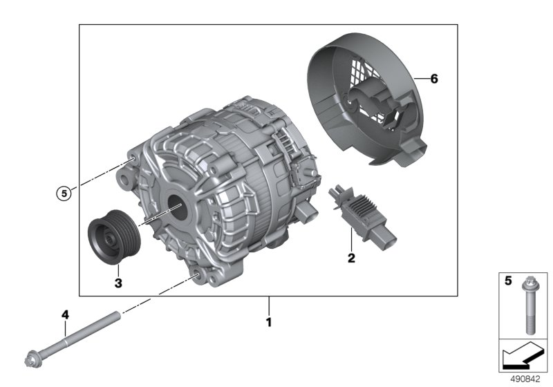 BMW 12318635482 COVER CAP, ALTERNATOR