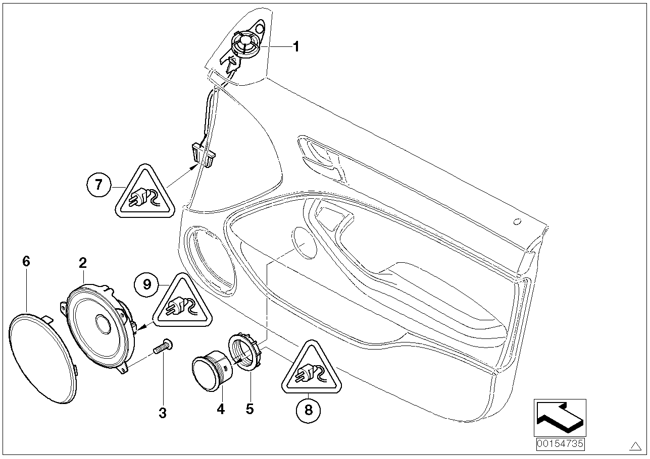 BMW 65138374779 Mid-Range Loudspeaker