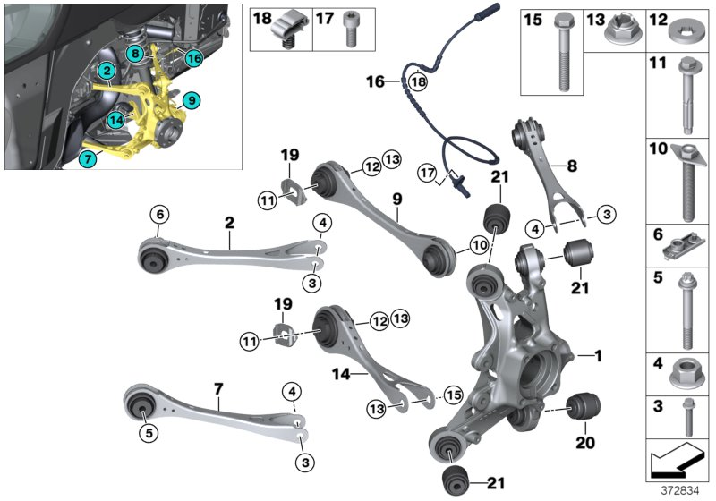 BMW 33306859683 Eccentric Bolt