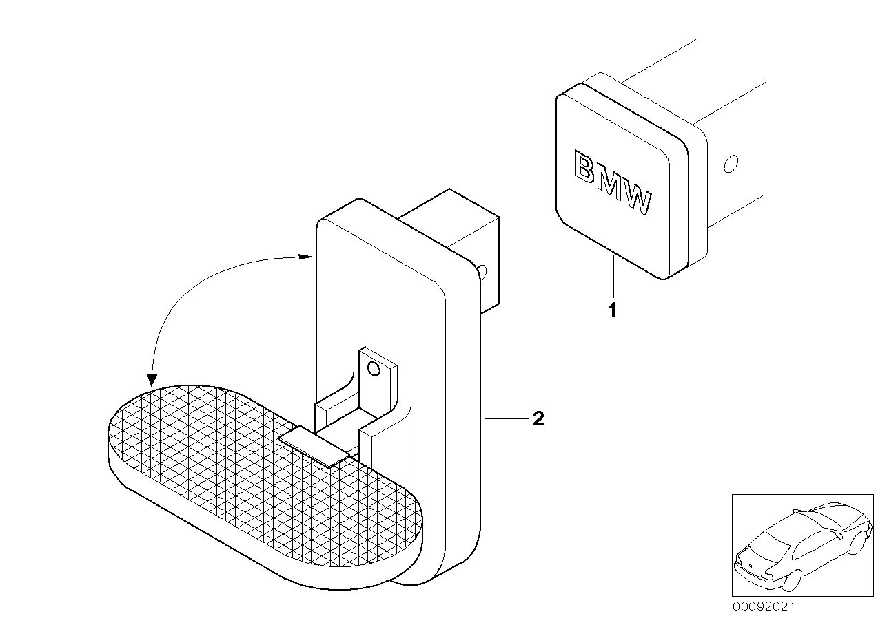 BMW 82110027933 Trailer Coupling Step