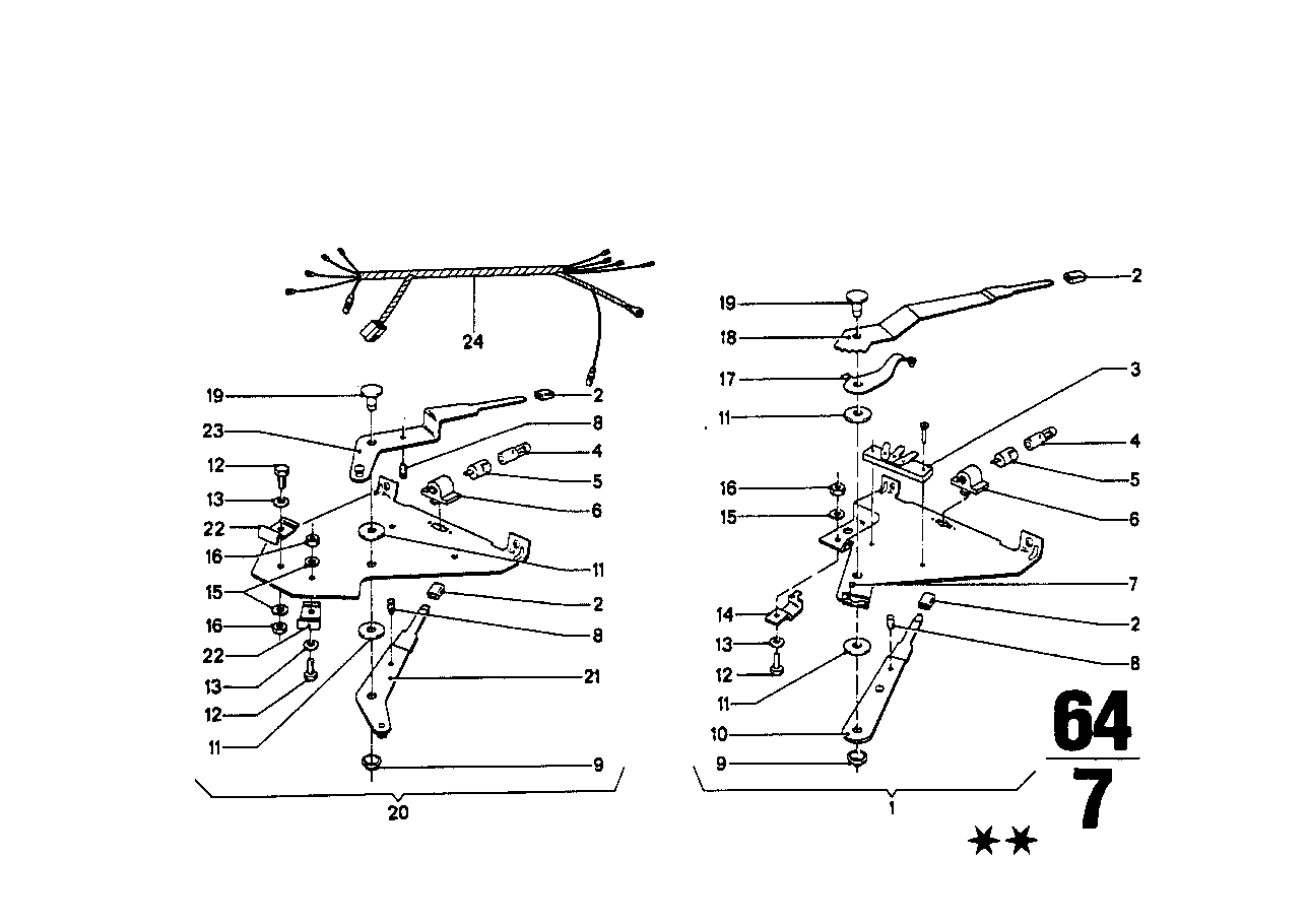 BMW 64111356496 Bulb Support