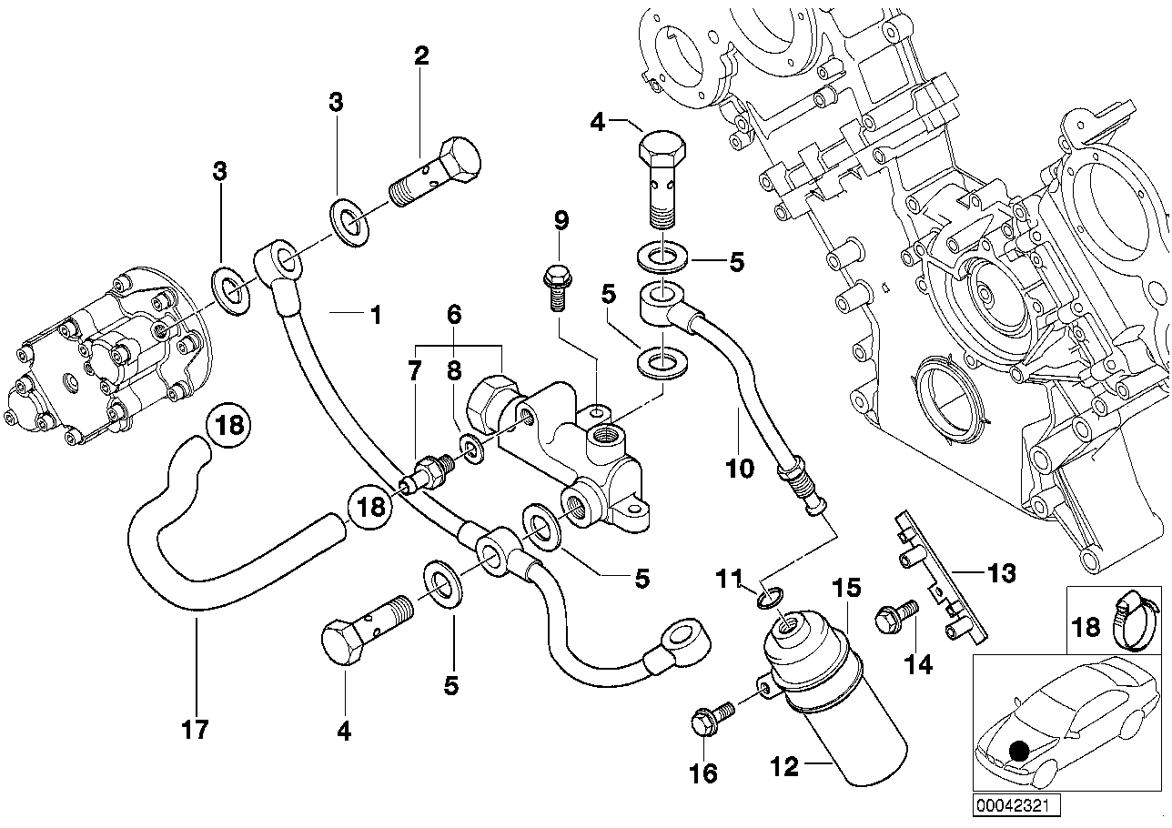 BMW 11361407879 Pressure Accumulator