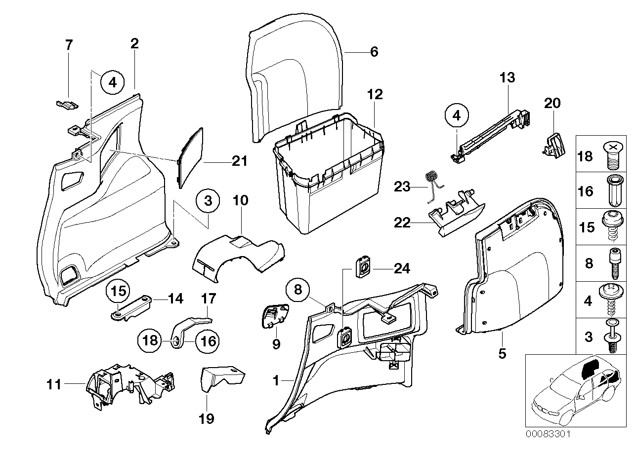 BMW 51477044490 Socket Mount