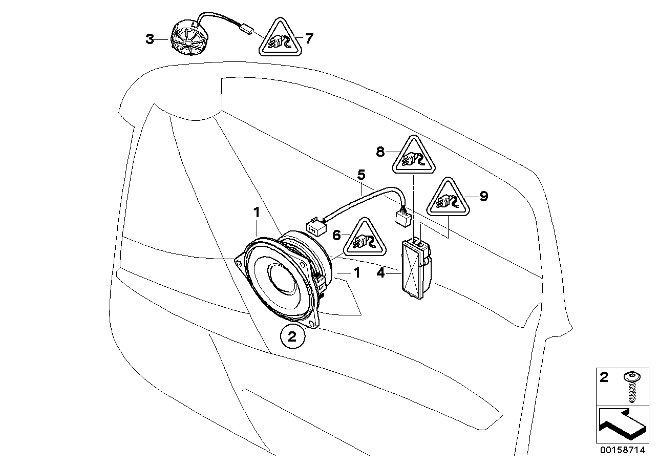 BMW 65137838900 Tweeter, Individual Audio